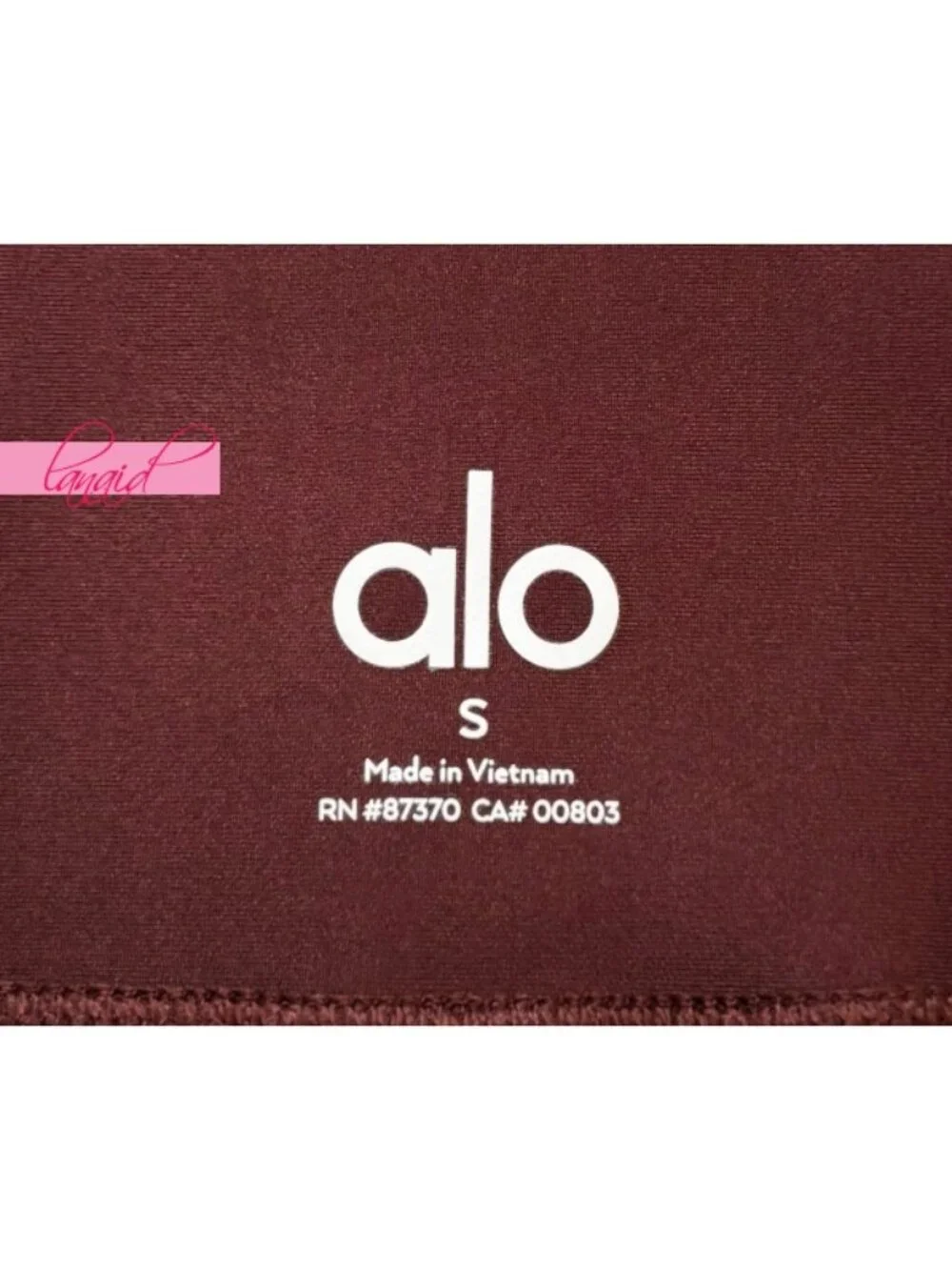 Alo 7/8 High-Waist Airlift Leggings Cherry Cola Hi-Rise Waisted Skinny Tights S